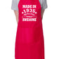 90th Birthday Made In 1935 BBQ Cooking Funny Novelty Apron