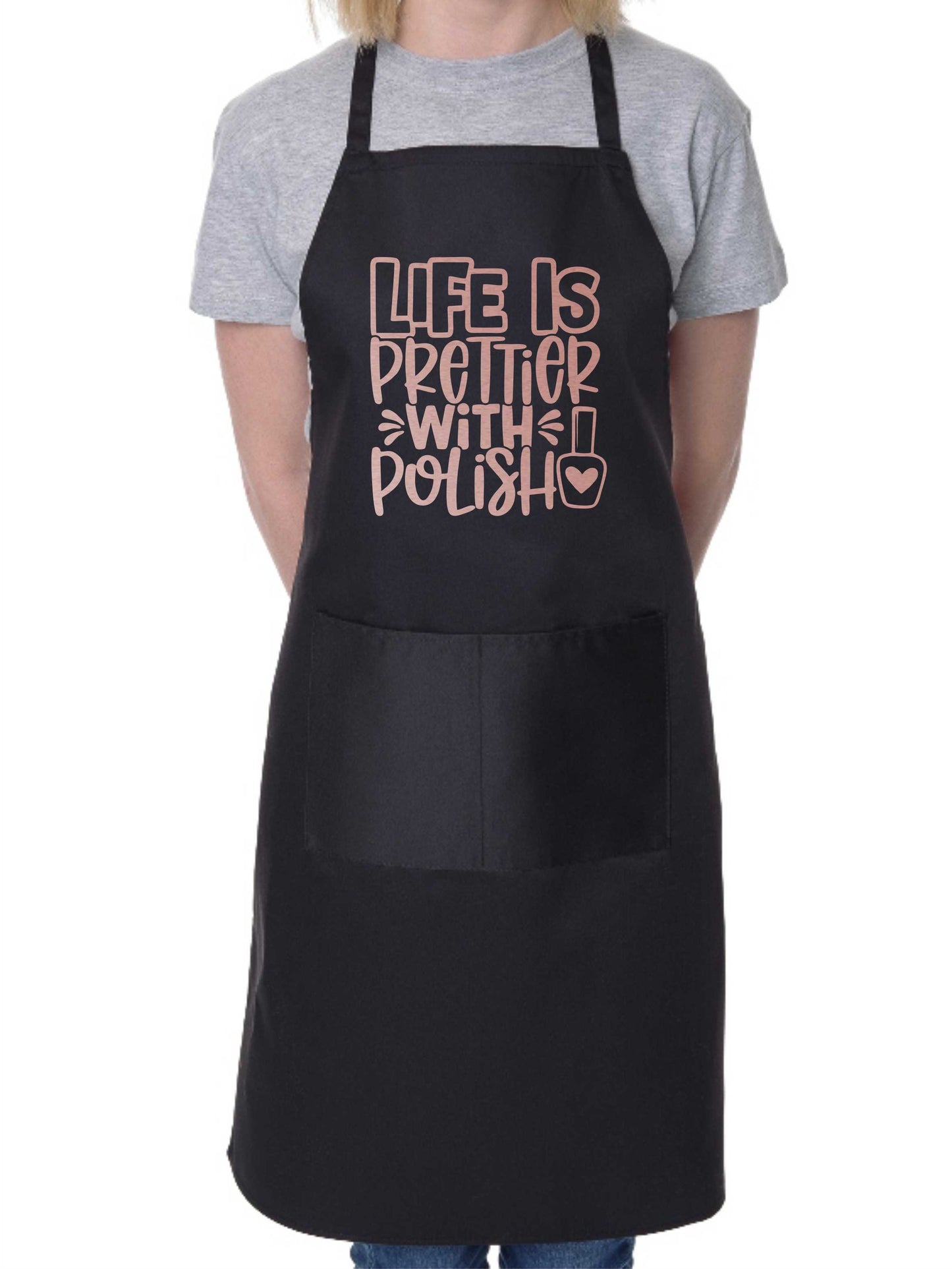 Apron Life Is Prettier With Polish Nail Salon Nail Technician Beauty Gift