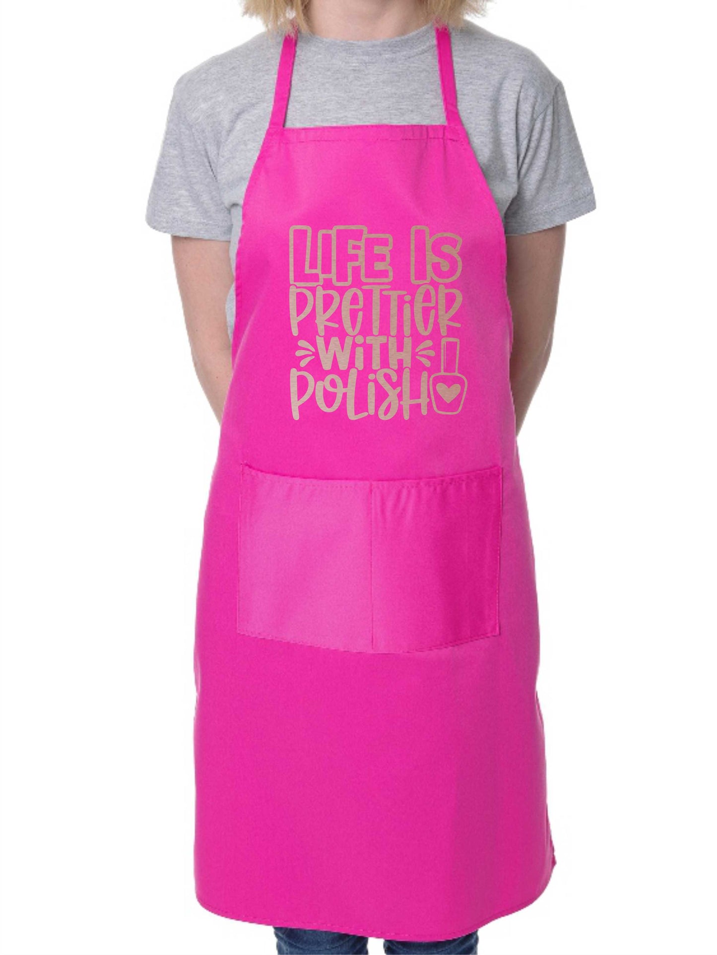 Apron Life Is Prettier With Polish Nail Salon Nail Technician Beauty Gift