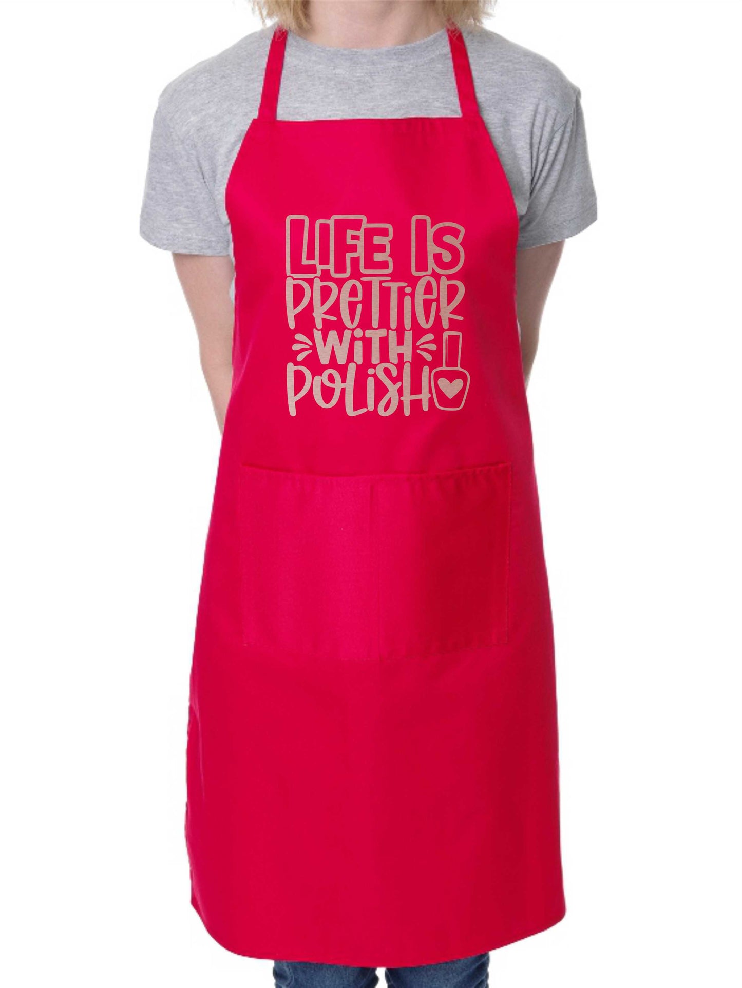 Apron Life Is Prettier With Polish Nail Salon Nail Technician Beauty Gift