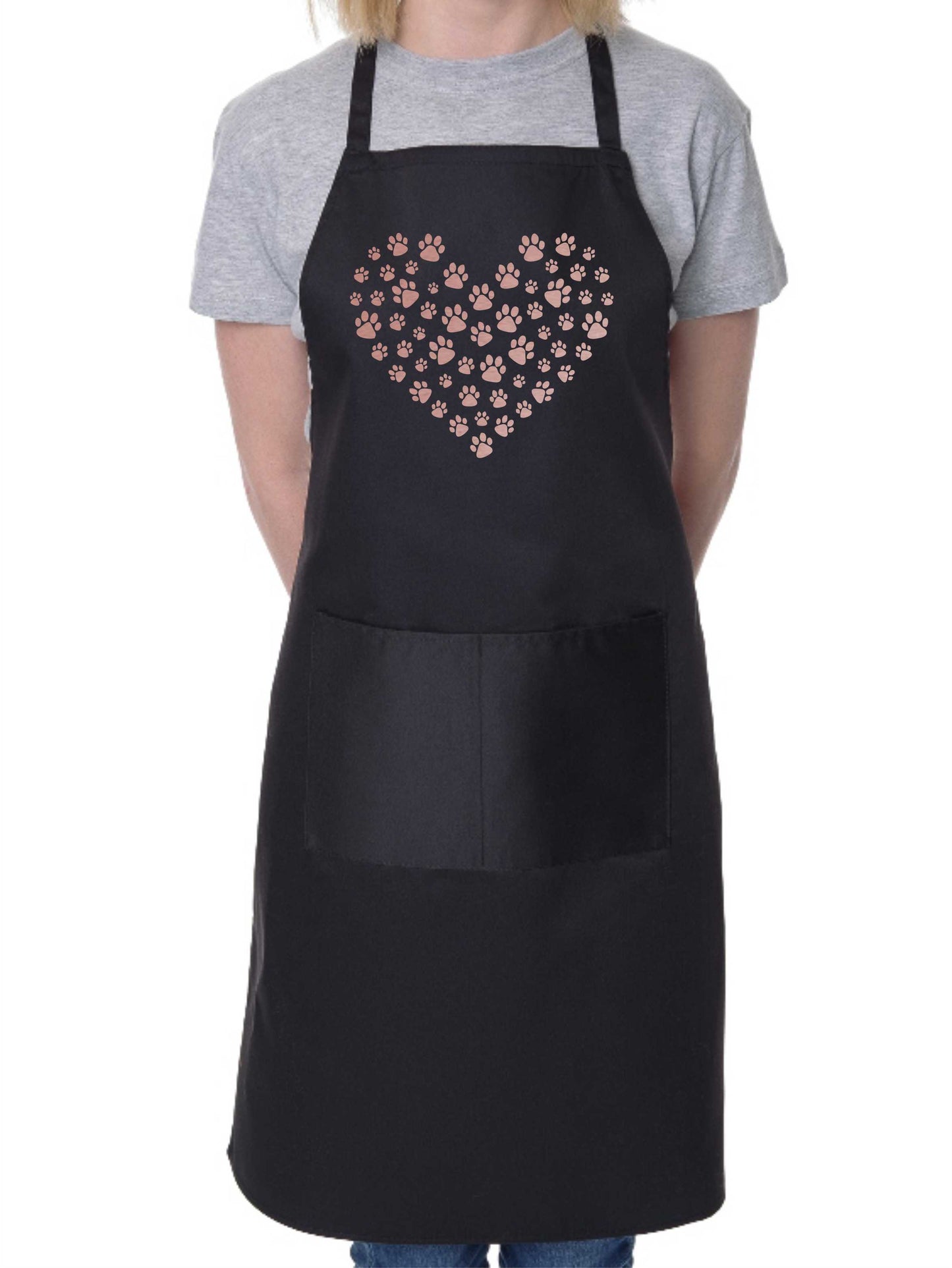 Apron Dog Lovers Gift Paw Heart Dog For Life Birthday Gift