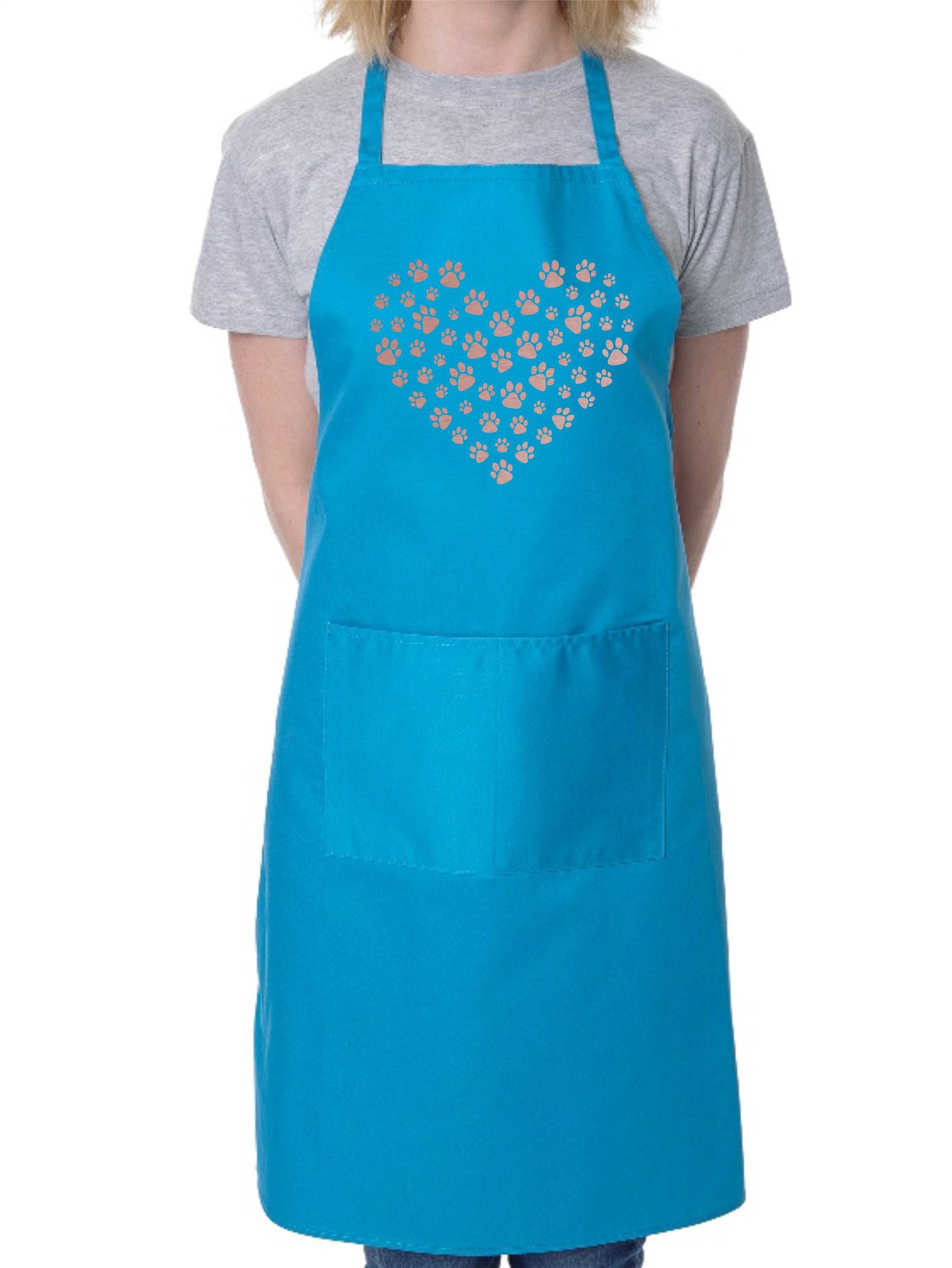 Apron Dog Lovers Gift Paw Heart Dog For Life Birthday Gift