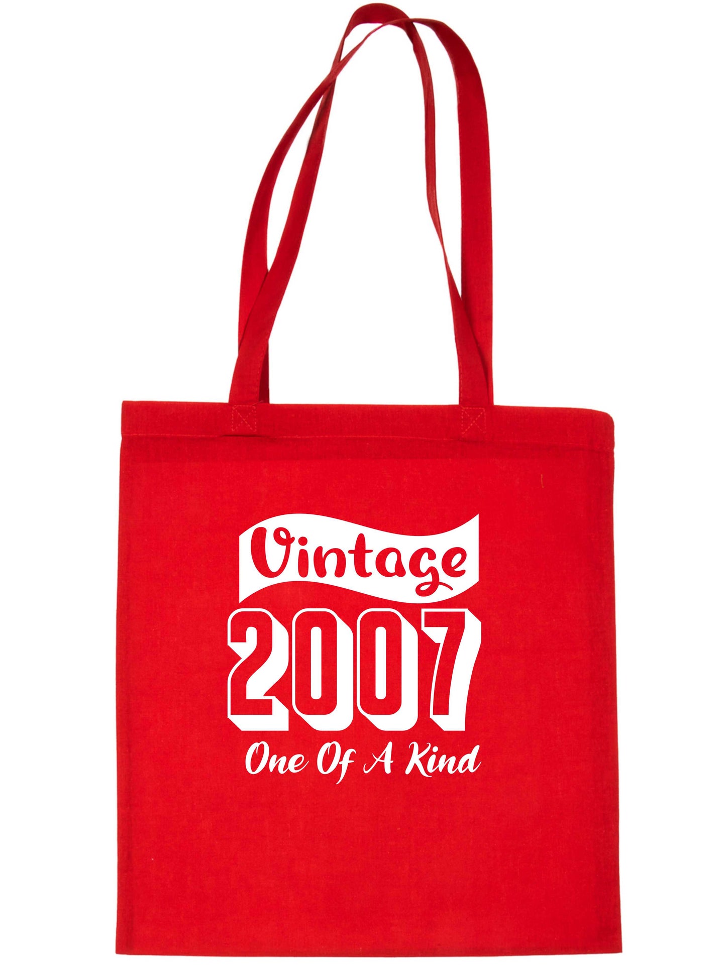 Print4U Born In 2007 18th Birthday Age 18 Funny Shopping Tote Bag