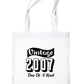 Print4U Born In 2007 18th Birthday Age 18 Funny Shopping Tote Bag