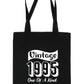 Print4U Born In 1995 30th Birthday Age 30 Re Usable Shopping Tote Bag