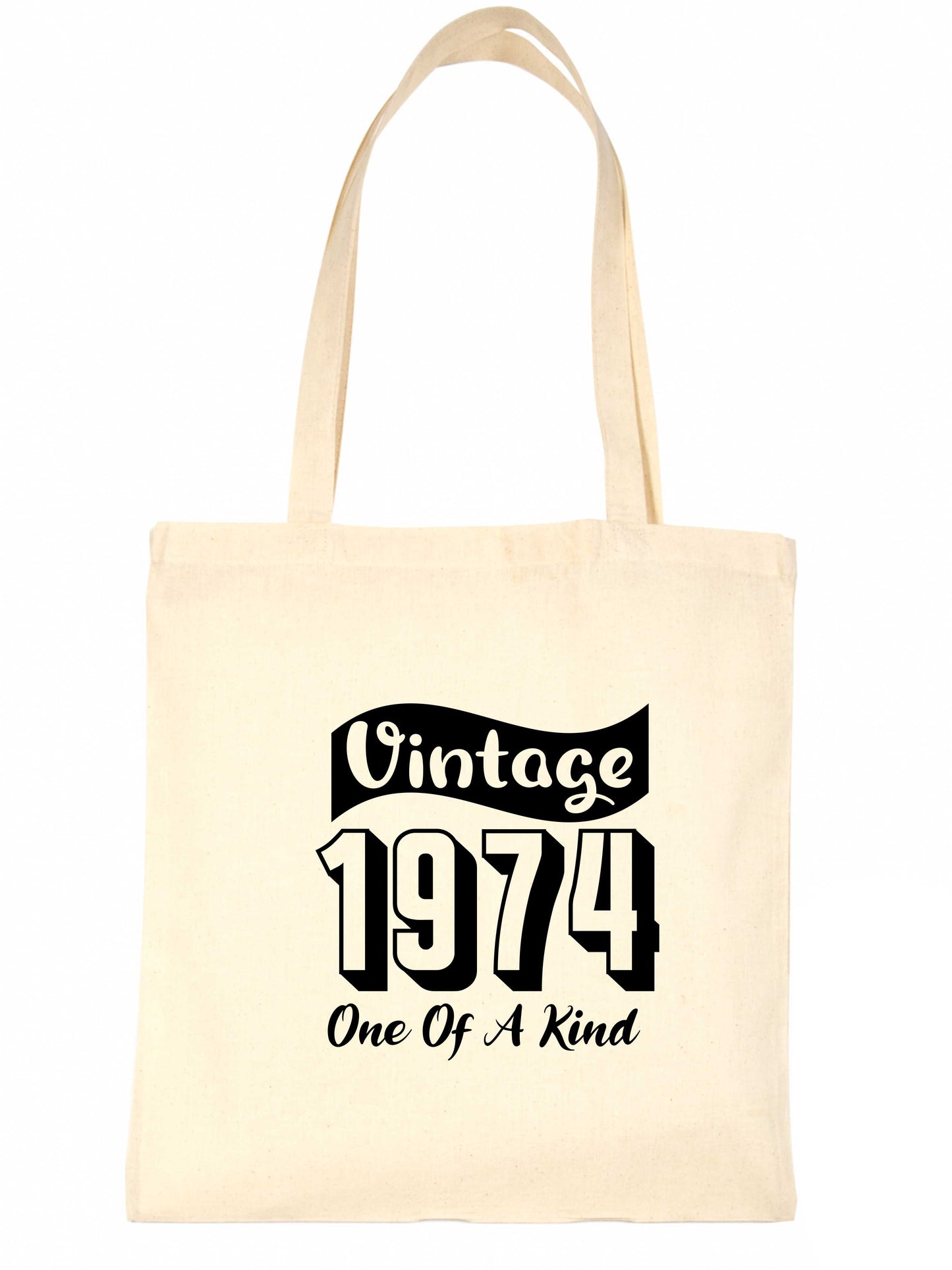 Born In 1974 50th Birthday Age 50 Funny Re Usuable Shopping Tote Bag