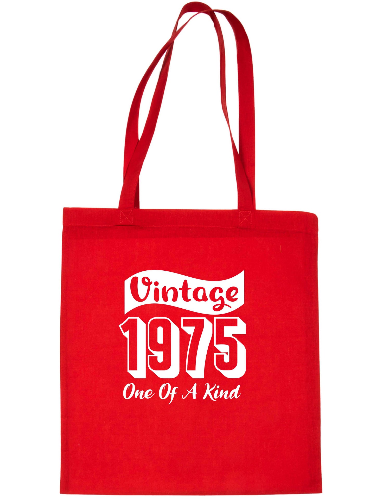 Print4U Born In 1975 50th Birthday Age 50 Re Usable Shopping Tote Bag