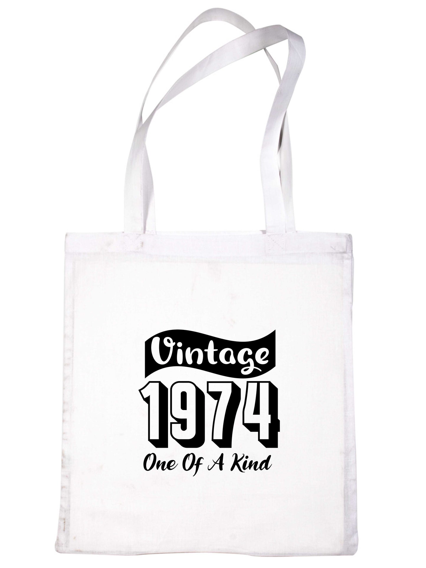 Born In 1974 50th Birthday Age 50 Funny Re Usuable Shopping Tote Bag