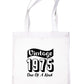 Print4U Born In 1975 50th Birthday Age 50 Re Usable Shopping Tote Bag