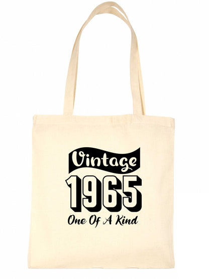 Print4U Born In 1965 60th Birthday Age 60 Re Usable Shopping Tote Bag