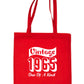 Print4U Born In 1965 60th Birthday Age 60 Re Usable Shopping Tote Bag