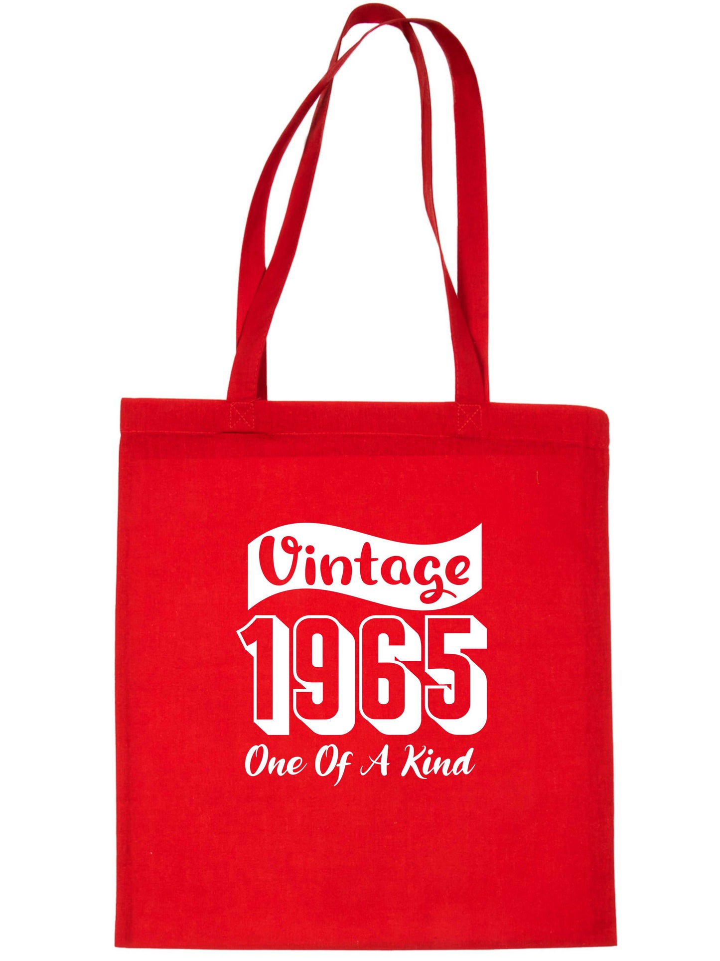 Print4U Born In 1965 60th Birthday Age 60 Re Usable Shopping Tote Bag