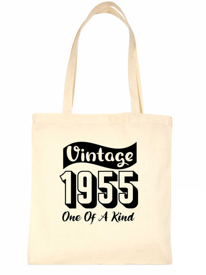 Print4U Born In 1955 70th Birthday Age 70 Re Usable Shopping Tote Bag