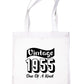 Print4U Born In 1955 70th Birthday Age 70 Re Usable Shopping Tote Bag