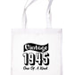 Print4U Born In 1945 80th Birthday Age 80 Re Usable Shopping Tote Bag