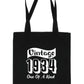 Born In 1934 90th Birthday Age 90 Funny Re Usuable Shopping Tote Bag