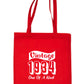 Born In 1934 90th Birthday Age 90 Funny Re Usuable Shopping Tote Bag