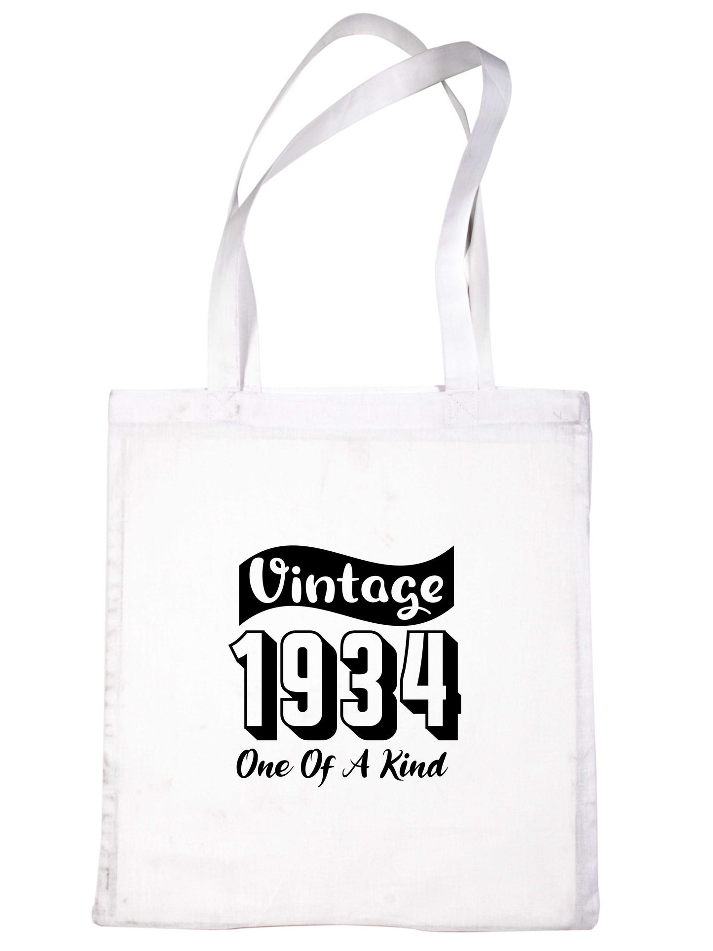 Born In 1934 90th Birthday Age 90 Funny Re Usuable Shopping Tote Bag