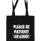 Be Patient I Have Alzheimer's Tote Bag Mental Health Awareness Ladies Shopper