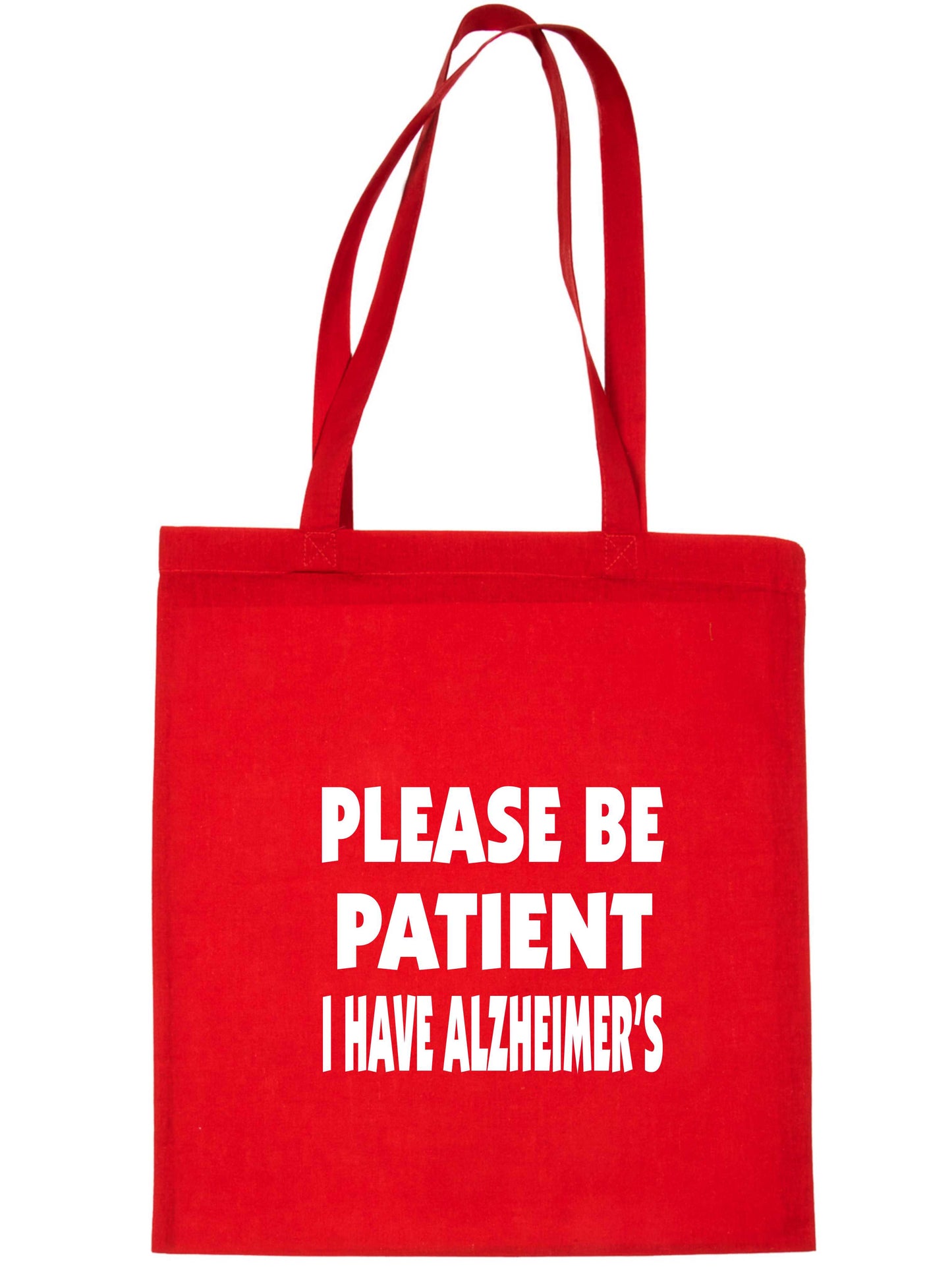 Be Patient I Have Alzheimer's Tote Bag Mental Health Awareness Ladies Shopper