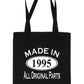 Print4u Shopping Tote Bag For Life Made In 1995 30th Birthday