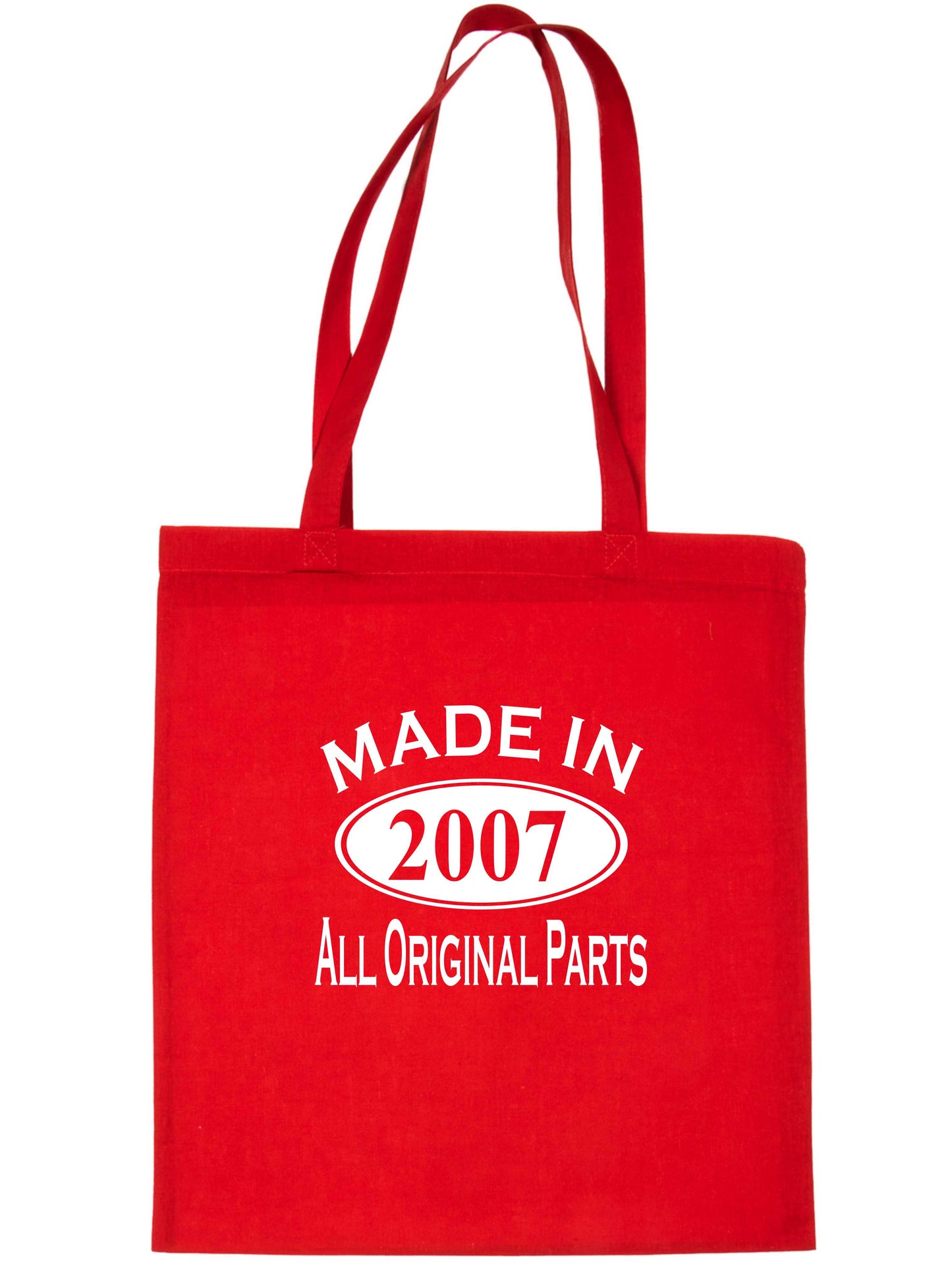 Print4u Shopping Tote Bag For Life Made In 2007 18th Birthday