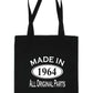 Print4u Shopping Tote Bag For Life Made In 1964 60th Birthday