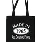 Print4u Shopping Tote Bag For Life Made In 1965 60th Birthday