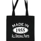 Print4u Shopping Tote Bag For Life Made In 1955 70th Birthday