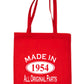 Print4u Shopping Tote Bag For Life Made In 1954 70th Birthday