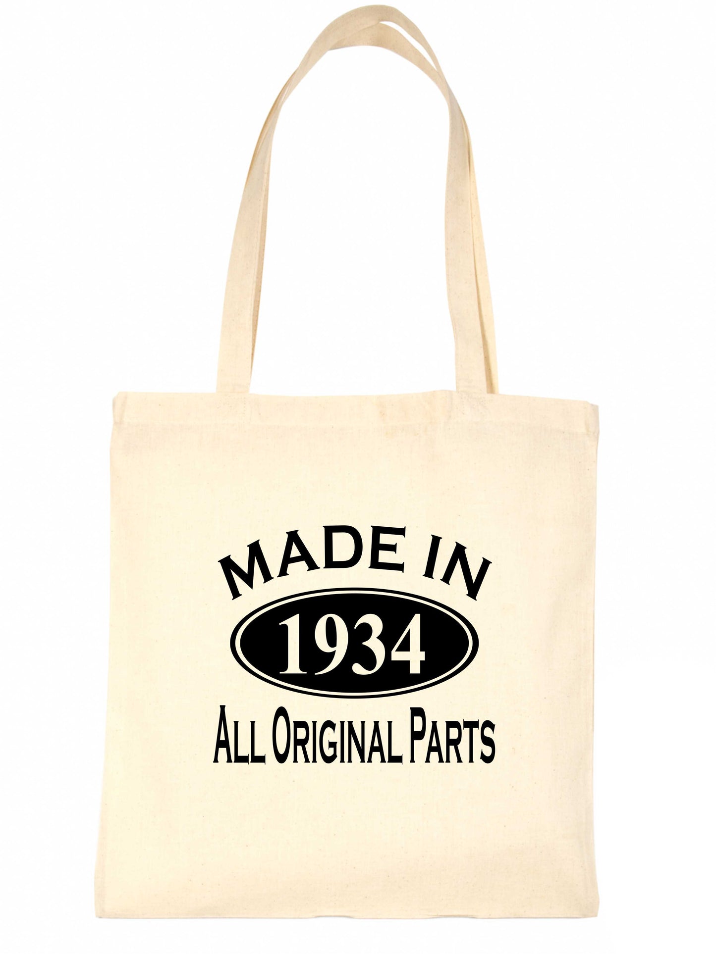 Print4u Shopping Tote Bag For Life Made In 1934 90th Birthday