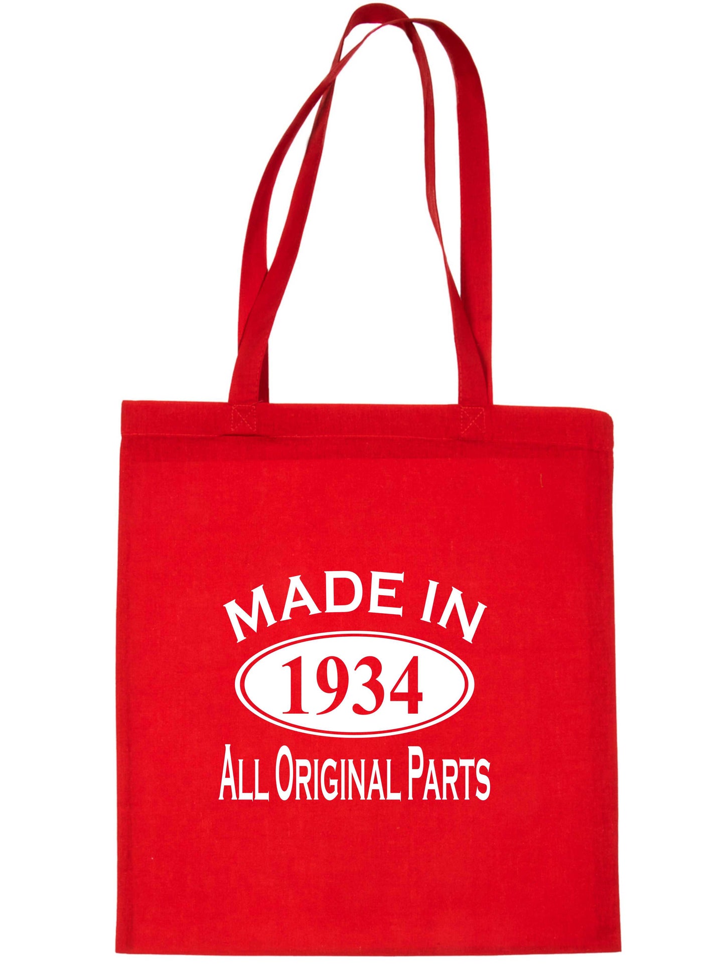 Print4u Shopping Tote Bag For Life Made In 1934 90th Birthday