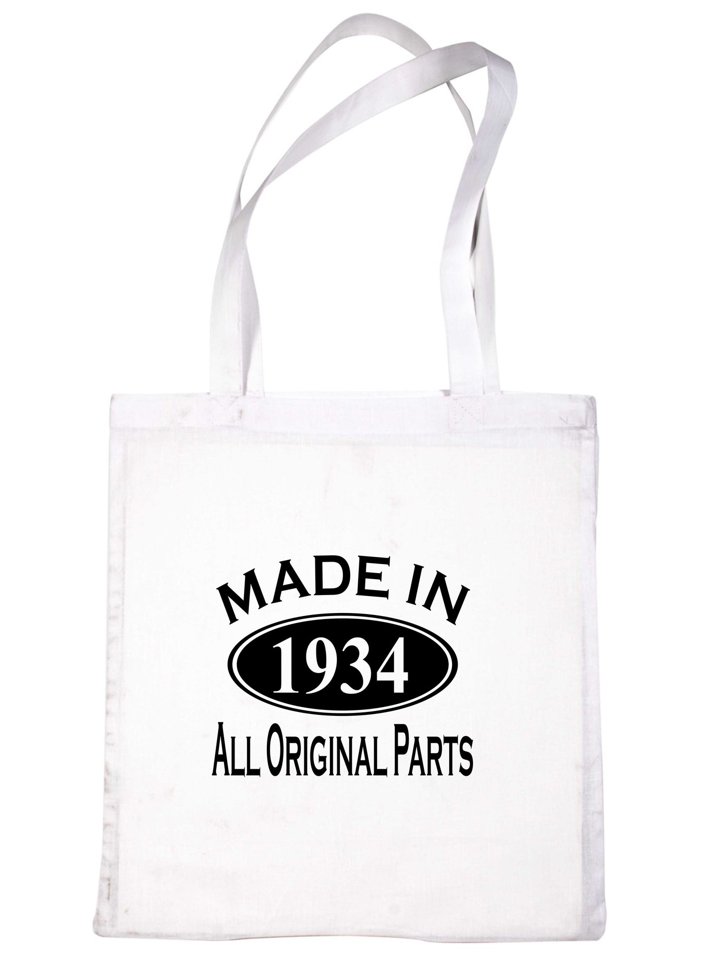 Print4u Shopping Tote Bag For Life Made In 1934 90th Birthday