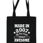 Print4u Shopping Tote Bag For Life Born In 2007 18th Birthday