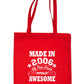 Print4u Made In 2006 18th Birthday Shopping Reusable Tote Bag For Life