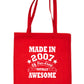 Print4u Shopping Tote Bag For Life Born In 2007 18th Birthday