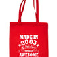 Made In 2003 Tote Bag  21st Birthday Shopping Tote Reusable Bag For Life