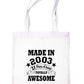 Made In 2003 Tote Bag  21st Birthday Shopping Tote Reusable Bag For Life