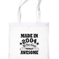 Print4u Shopping Tote Bag For Life Born In 2004 21st Birthday