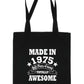 Print4U Shopping Tote Bag For Life Born in 1975 50th Birthday