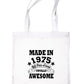 Print4U Shopping Tote Bag For Life Born in 1975 50th Birthday