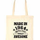 Made In 1964 Tote Bag 60th Birthday Shopping Tote Reusable Bag For Life