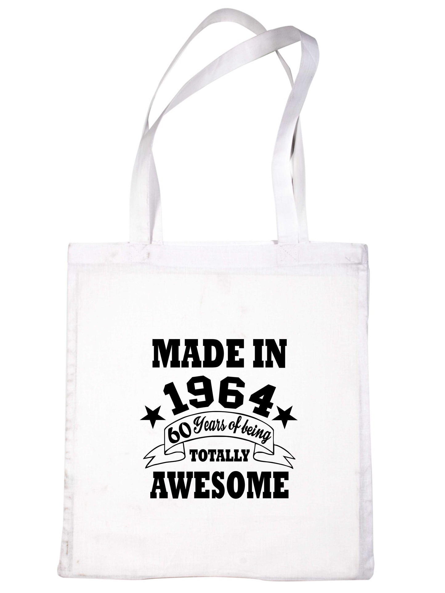 Made In 1964 Tote Bag 60th Birthday Shopping Tote Reusable Bag For Life