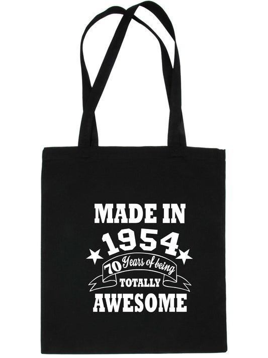 Made In 1954 Tote Bag 70th Birthday Shopping Tote Reusable Bag For Life