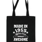 Print4u Shopping Tote Bag For Life Born In 1955 70th Birthday