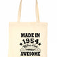 Made In 1954 Tote Bag 70th Birthday Shopping Tote Reusable Bag For Life