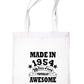 Made In 1954 Tote Bag 70th Birthday Shopping Tote Reusable Bag For Life