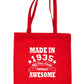 Print4u Shopping Tote Bag For Life Born In 1935 90th Birthday