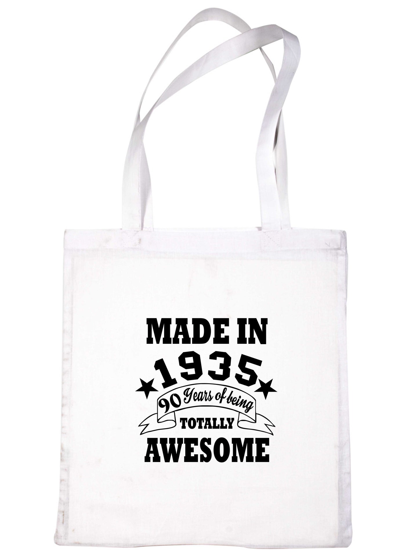 Print4u Shopping Tote Bag For Life Born In 1935 90th Birthday