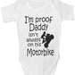 Proof Daddy Isn't Always On Motorbike Funny Babygrow Vest Baby Romper Bodysuit